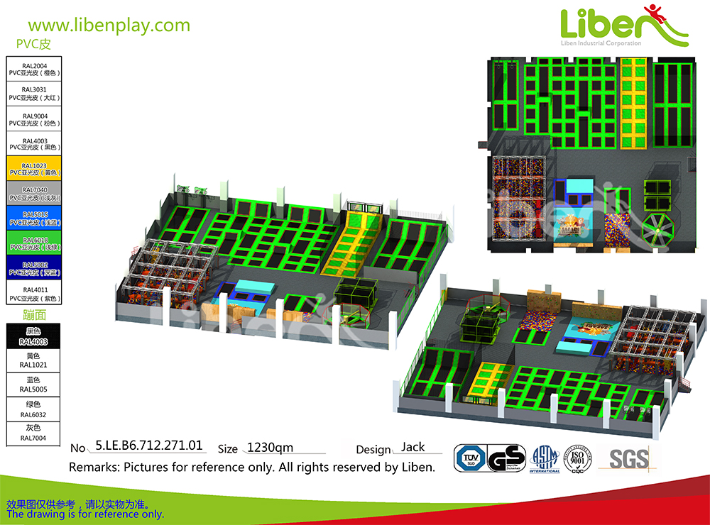 trampoline park design