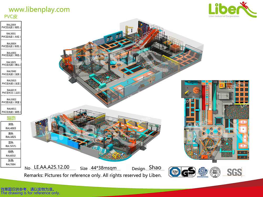 indoor children’s trampoline hall-1