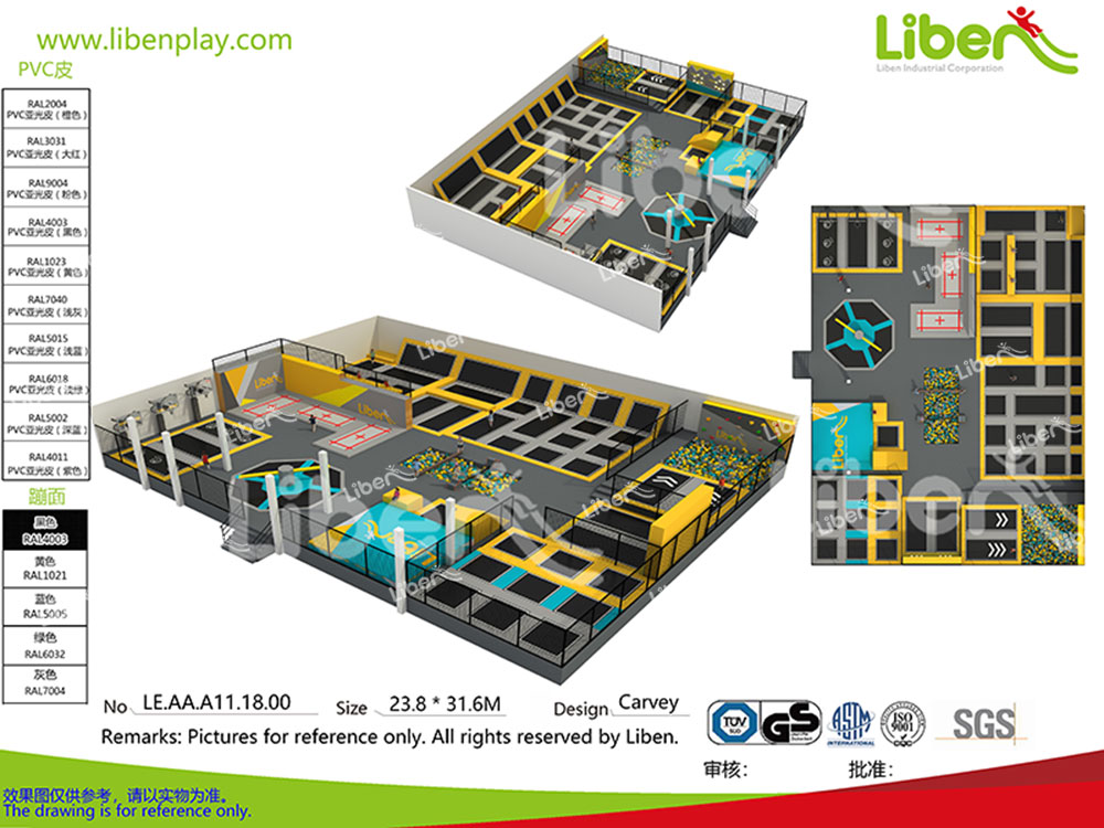 Indoor trampoline park-1